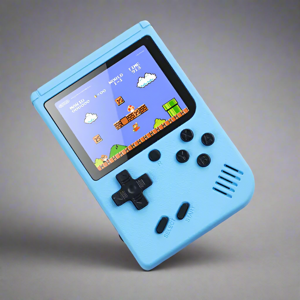 Handheld-Spielkonsole im Retro-Stil