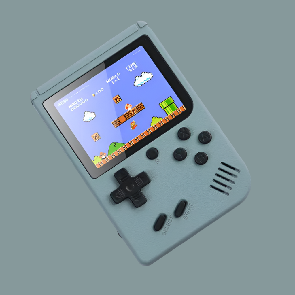 Handheld-Spielkonsole im Retro-Stil